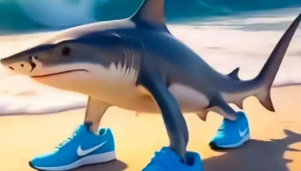 Tralalero Tralala - Three-legged shark with Nike sneakers